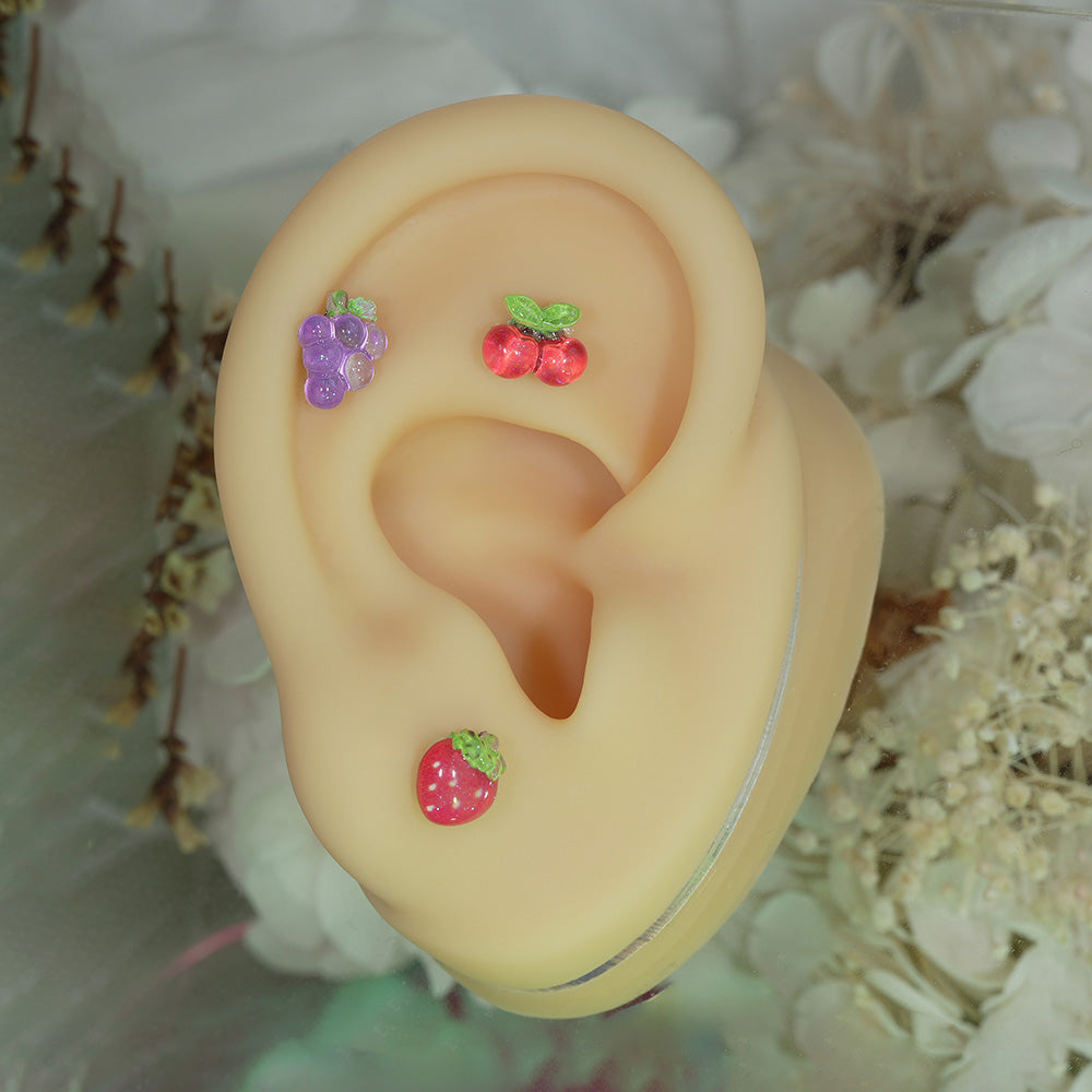 [Surgical] Simple Cubic Butterfly (4 Types) 16G/14G Body Piercing Collection Back Piercing Cartilage Piercing 
