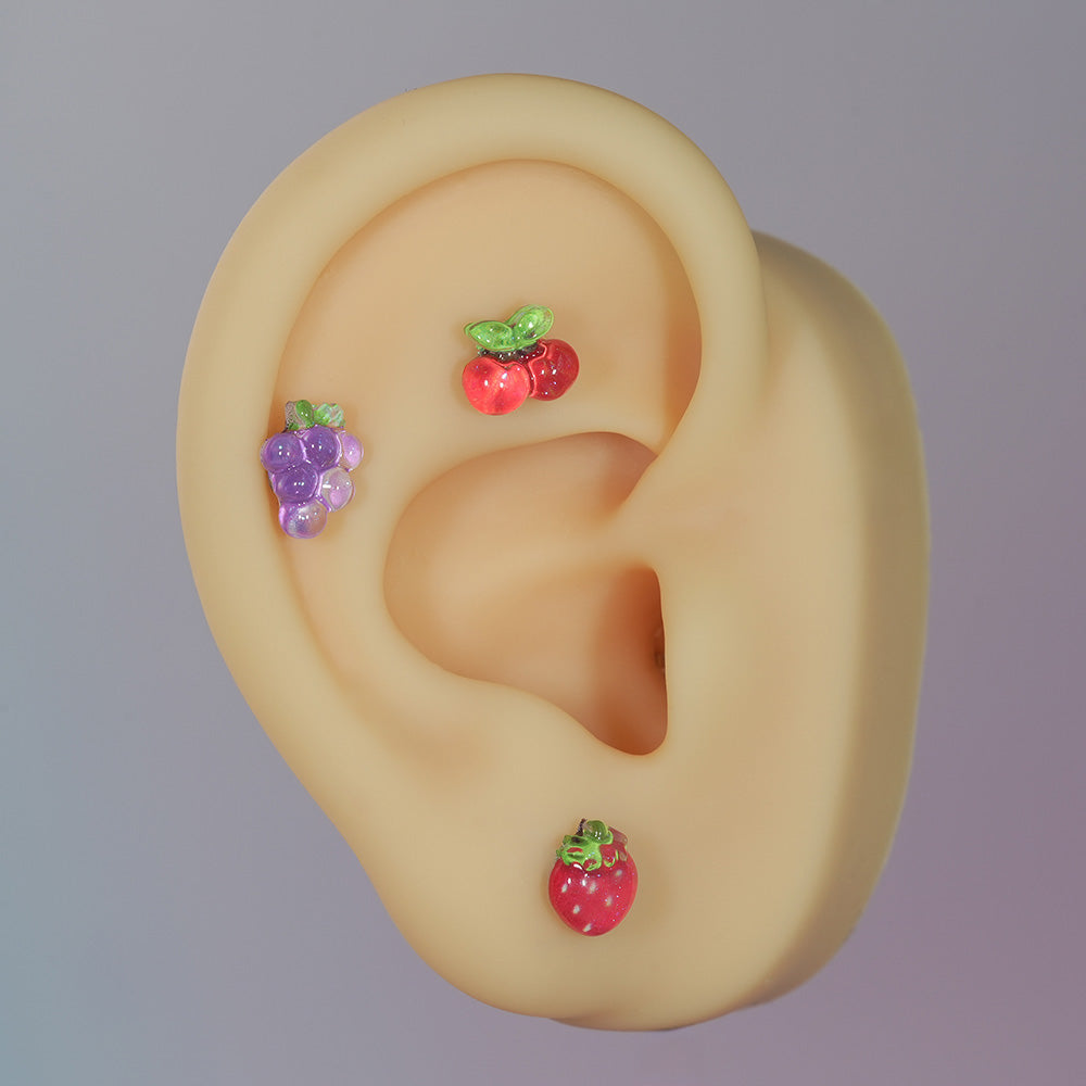 [Surgical] Simple Cubic Butterfly (4 Types) 16G/14G Body Piercing Collection Back Piercing Cartilage Piercing 