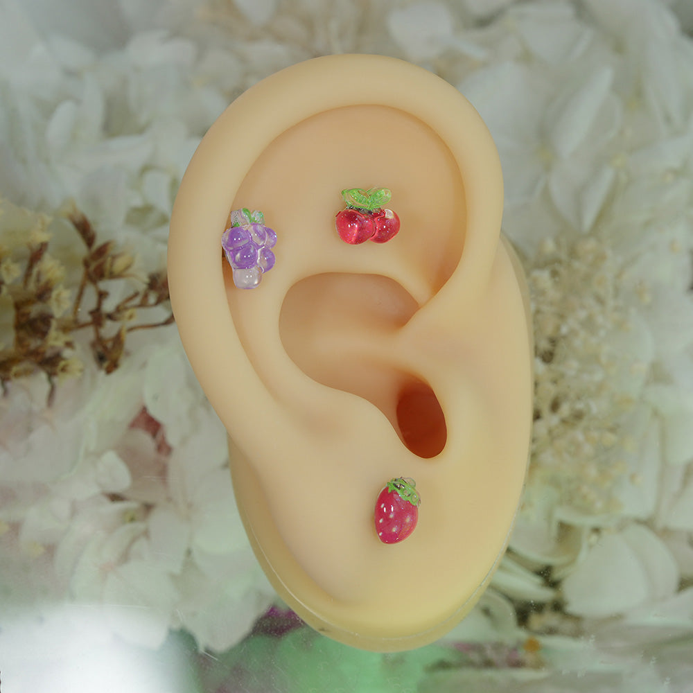 [Surgical] Simple Cubic Butterfly (4 Types) 16G/14G Body Piercing Collection Back Piercing Cartilage Piercing 