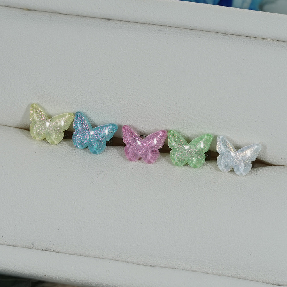 [Surgical] Simple Cubic Butterfly (4 Types) 16G/14G Body Piercing Collection Back Piercing Cartilage Piercing 
