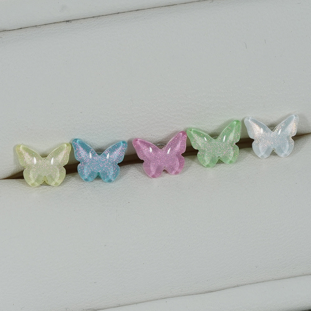 [Surgical] Simple Cubic Butterfly (4 Types) 16G/14G Body Piercing Collection Back Piercing Cartilage Piercing 