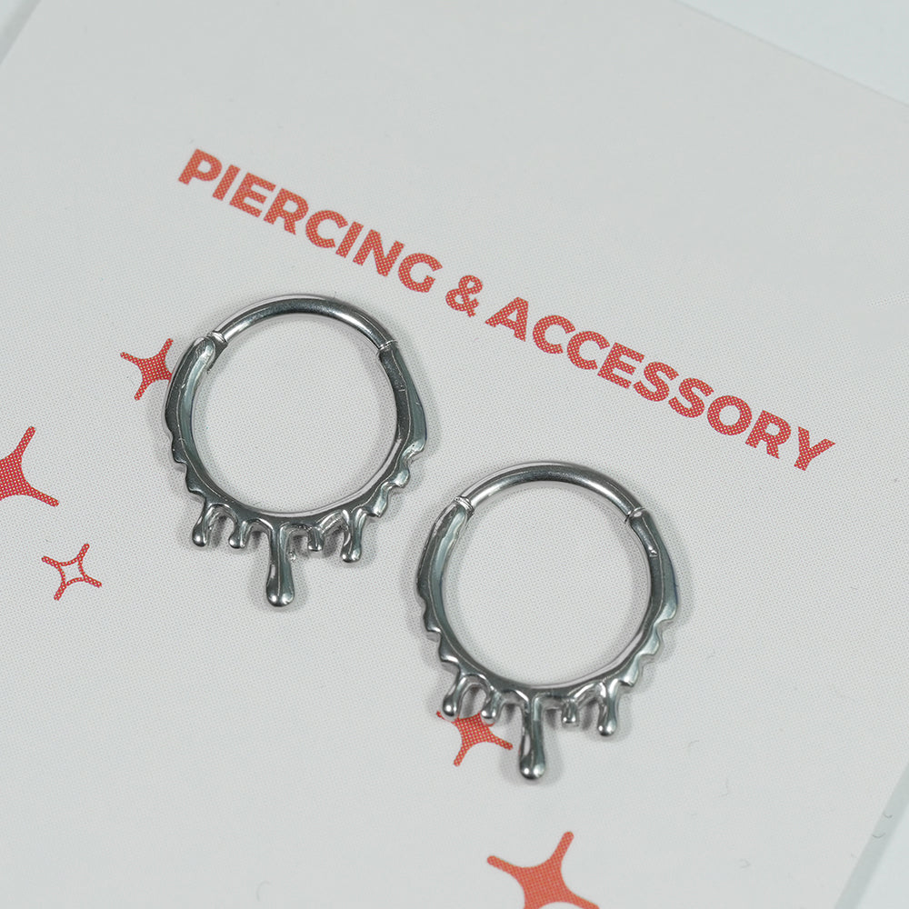 [全サージカル]メルティティア セグメントリングピアス 16G