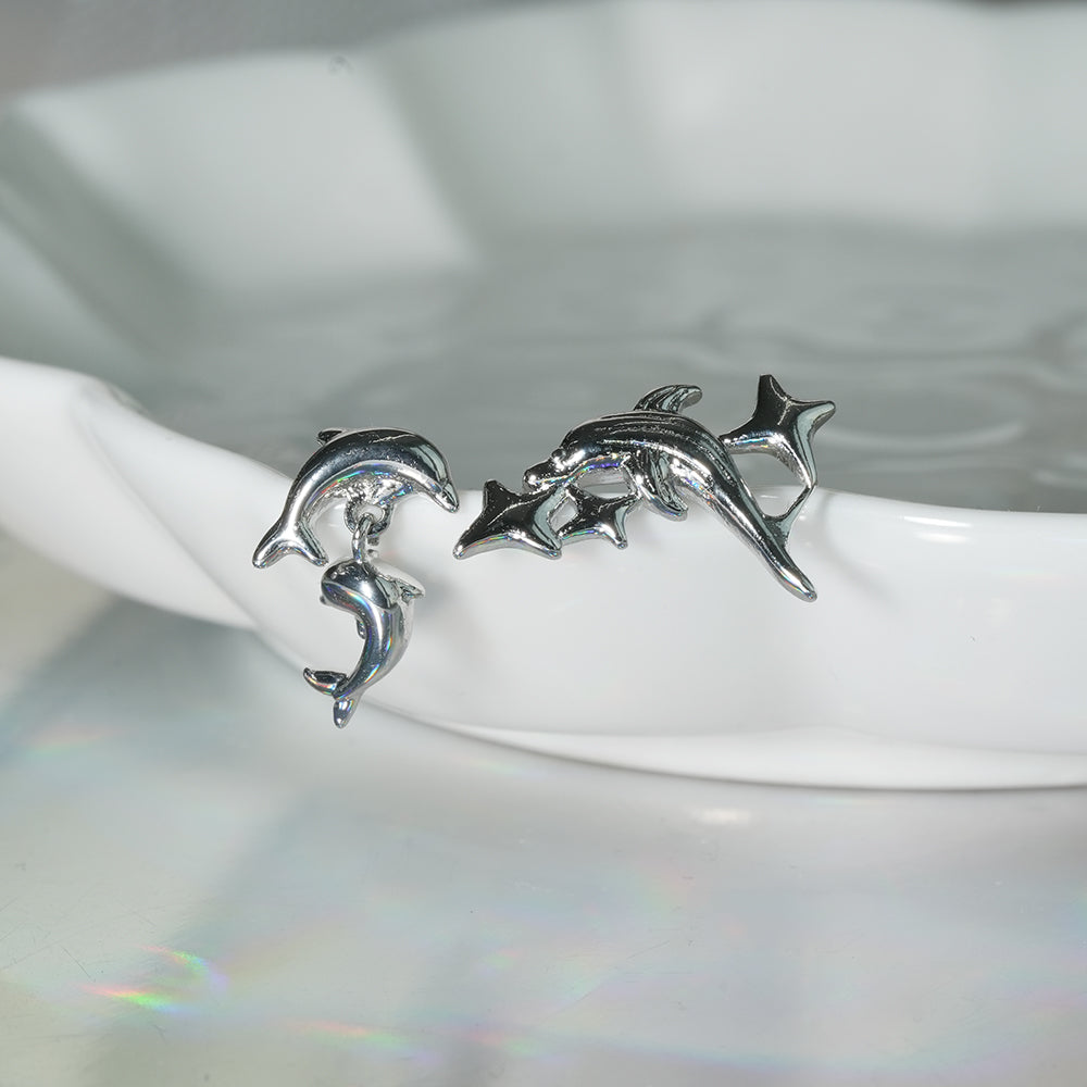 [サージカル ]ドルフィン ピアス 2Type 軟骨ピアス 16G