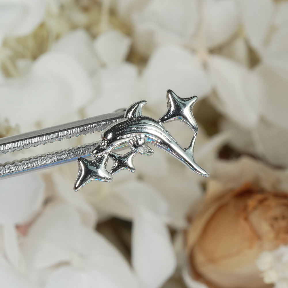 [サージカル ]ドルフィン ピアス 2Type 軟骨ピアス 16G