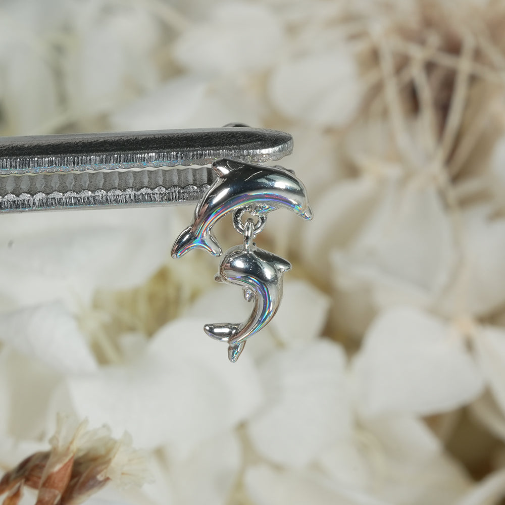 [サージカル ]ドルフィン ピアス 2Type 軟骨ピアス 16G