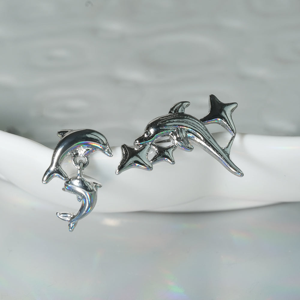 [サージカル ]ドルフィン ピアス 2Type 軟骨ピアス 16G