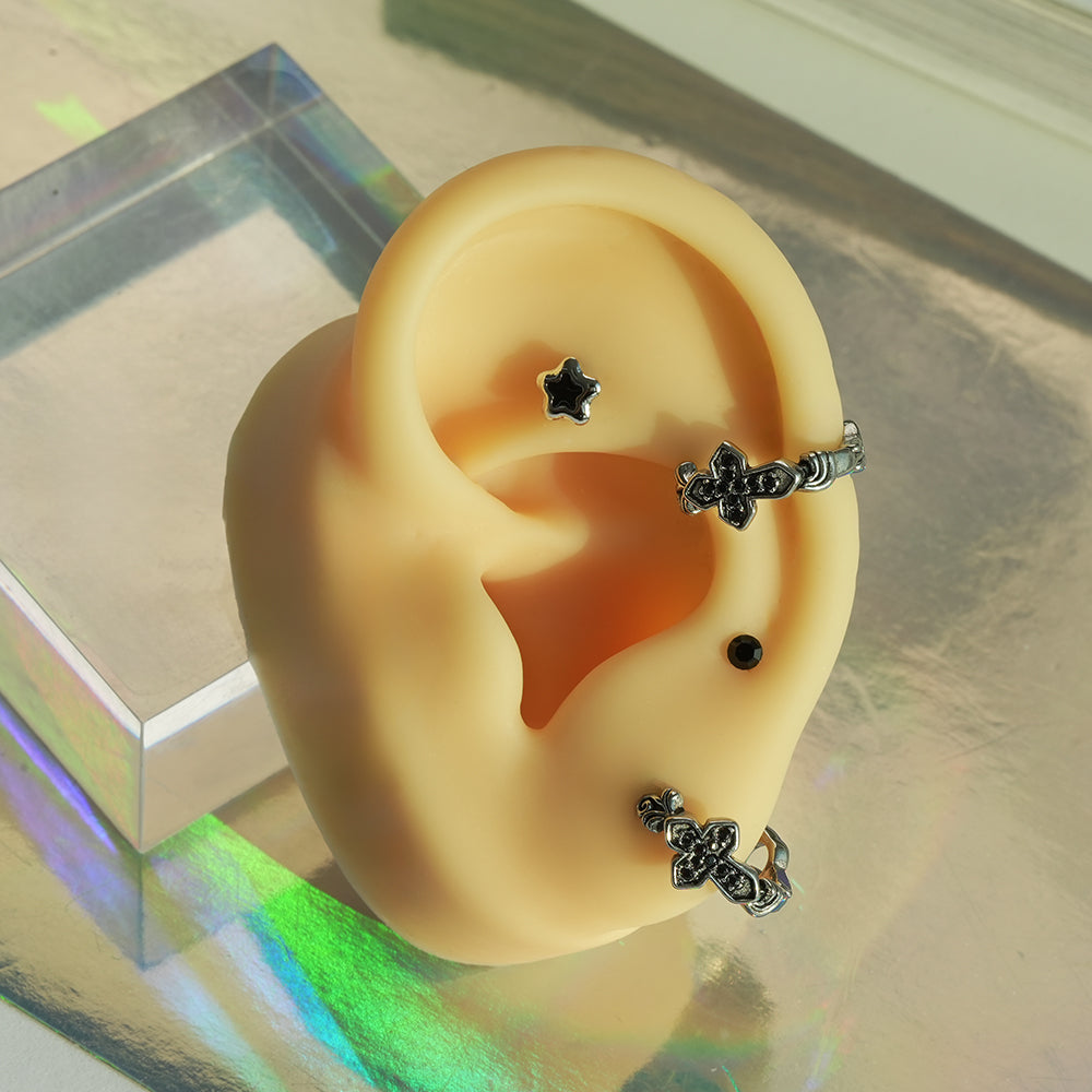 [All Surgical] Cubic Ball Basic (2 Sizes) 16G/14G Body Piercing Back Piercing Cartilage Piercing 