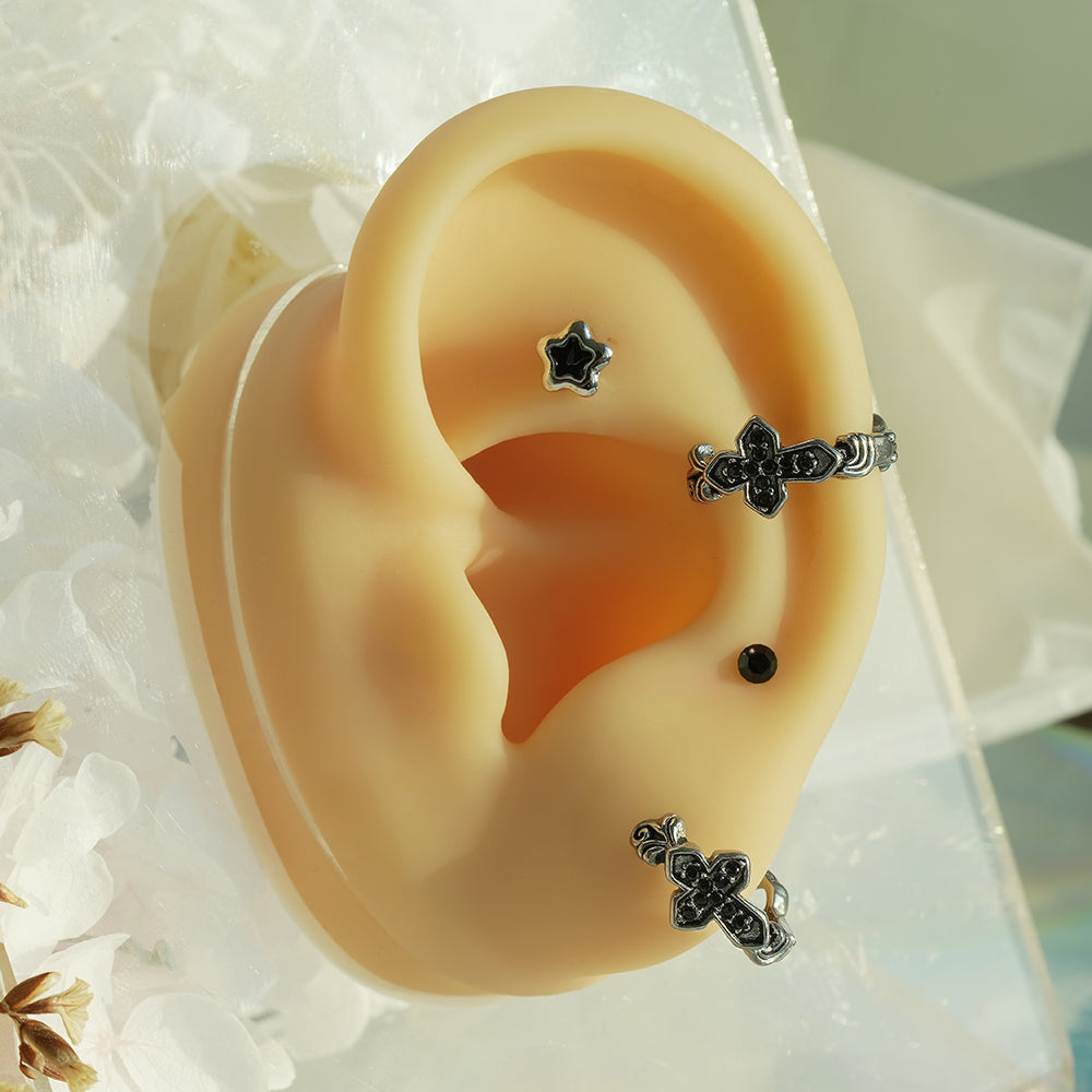 [All Surgical] Cubic Ball Basic (2 Sizes) 16G/14G Body Piercing Back Piercing Cartilage Piercing 