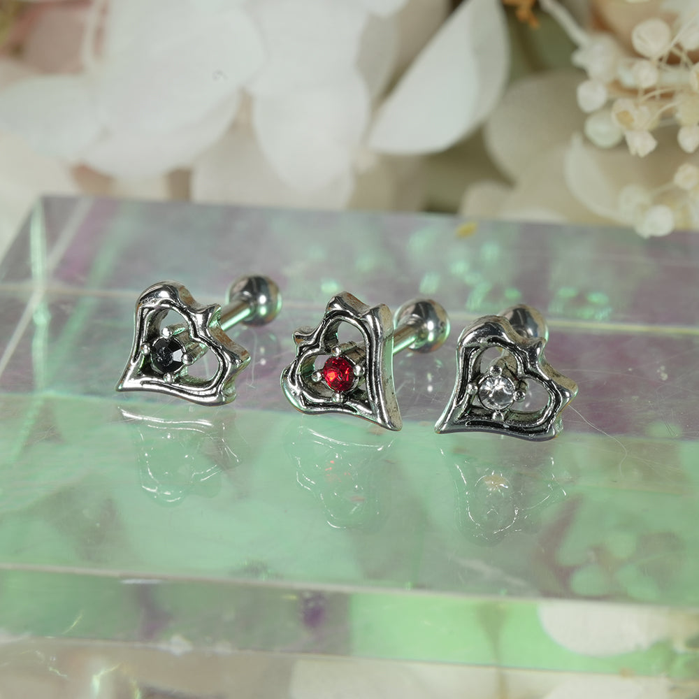 第1弾 [サージカル]アンティークキュービックポイントピアス (12Type) 16G コレクション 軟骨ピアス