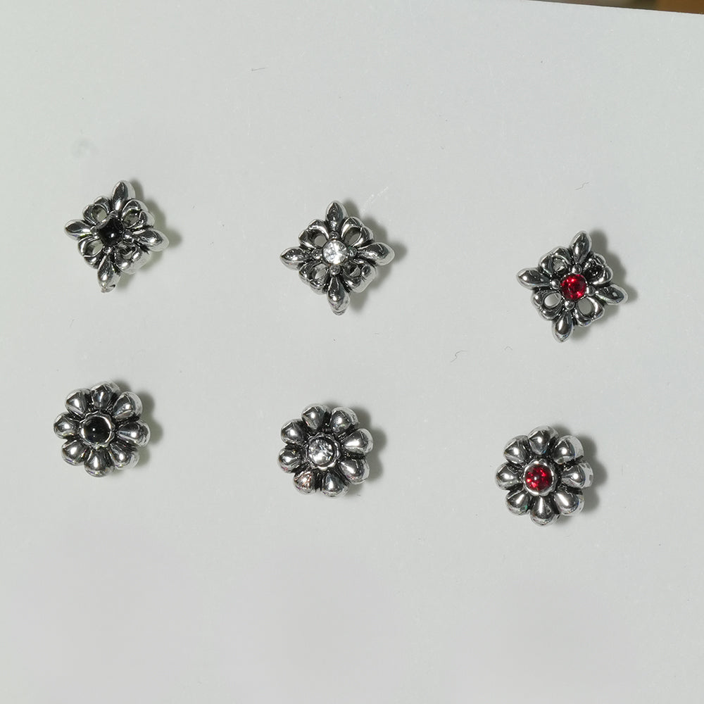 第1弾 [サージカル]アンティークキュービックポイントピアス (12Type) 16G コレクション 軟骨ピアス