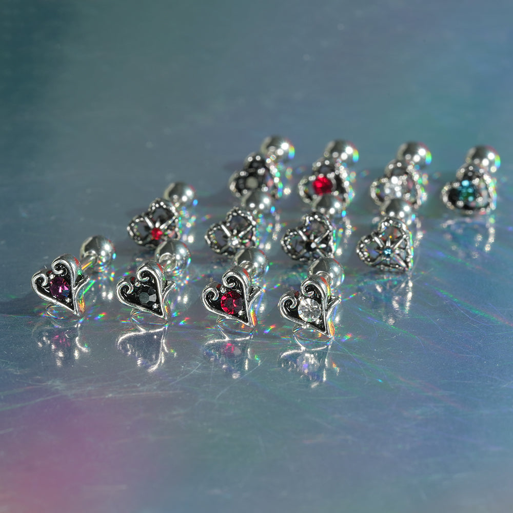 [Surgical] Simple Cubic Butterfly (4 Types) 16G/14G Body Piercing Collection Back Piercing Cartilage Piercing 