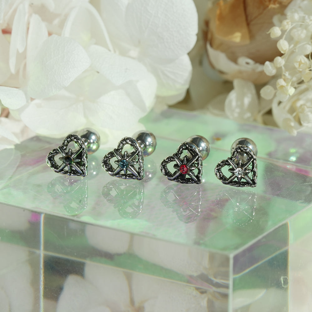 [Surgical] Simple Cubic Butterfly (4 Types) 16G/14G Body Piercing Collection Back Piercing Cartilage Piercing 