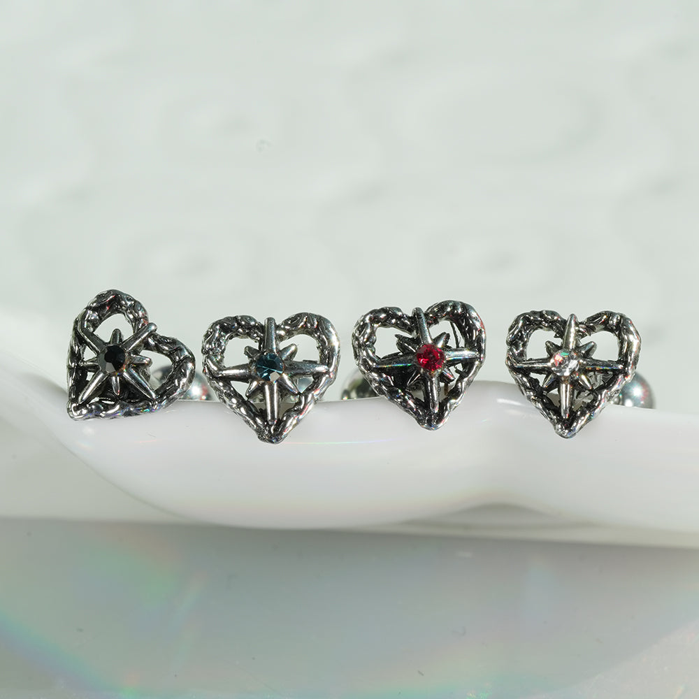 [Surgical] Simple Cubic Butterfly (4 Types) 16G/14G Body Piercing Collection Back Piercing Cartilage Piercing 