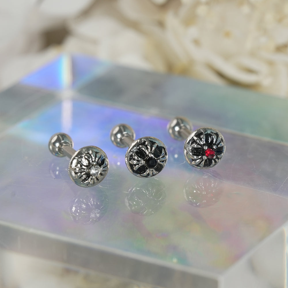 第2弾 [サージカル]アンティークキュービックポイントピアス (12Type) 16G コレクション 軟骨ピアス