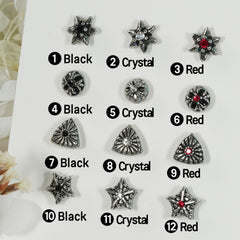 第2弾 [サージカル]アンティークキュービックポイントピアス (12Type) 16G コレクション 軟骨ピアス