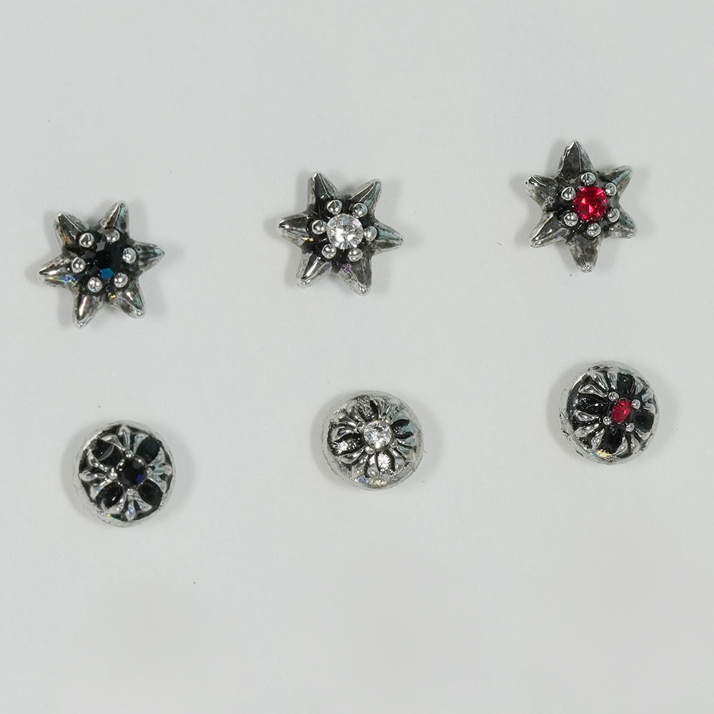 第2弾 [サージカル]アンティークキュービックポイントピアス (12Type) 16G コレクション 軟骨ピアス