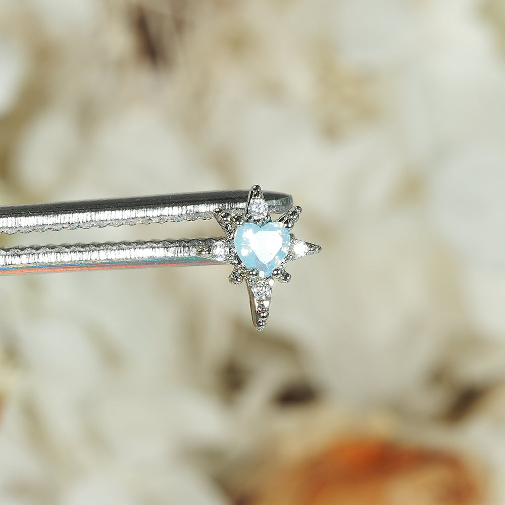 [Surgical] Simple Cubic Butterfly (4 Types) 16G/14G Body Piercing Collection เจาะหลัง เจาะกระดูกอ่อน 