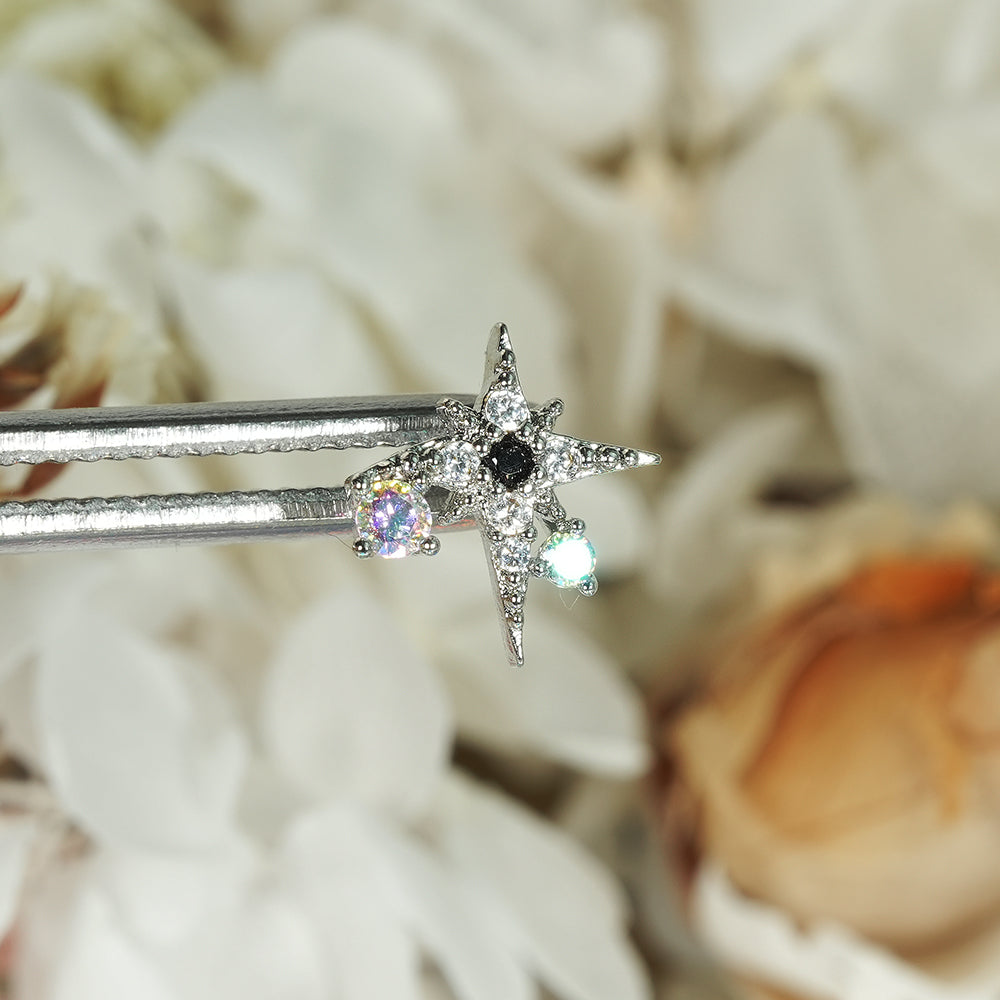 [Surgical] Simple Cubic Butterfly (4 Types) 16G/14G Body Piercing Collection เจาะหลัง เจาะกระดูกอ่อน 