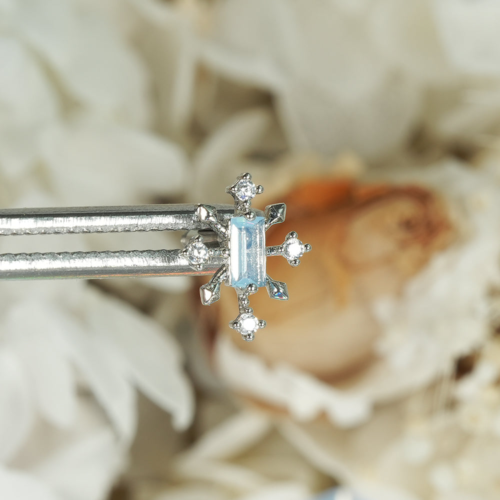 [Surgical] Simple Cubic Butterfly (4 Types) 16G/14G Body Piercing Collection เจาะหลัง เจาะกระดูกอ่อน 