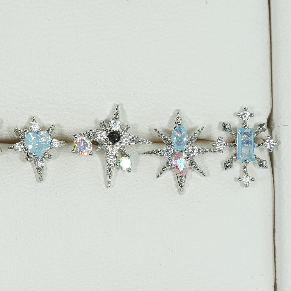 [Surgical] Simple Cubic Butterfly (4 Types) 16G/14G Body Piercing Collection เจาะหลัง เจาะกระดูกอ่อน 