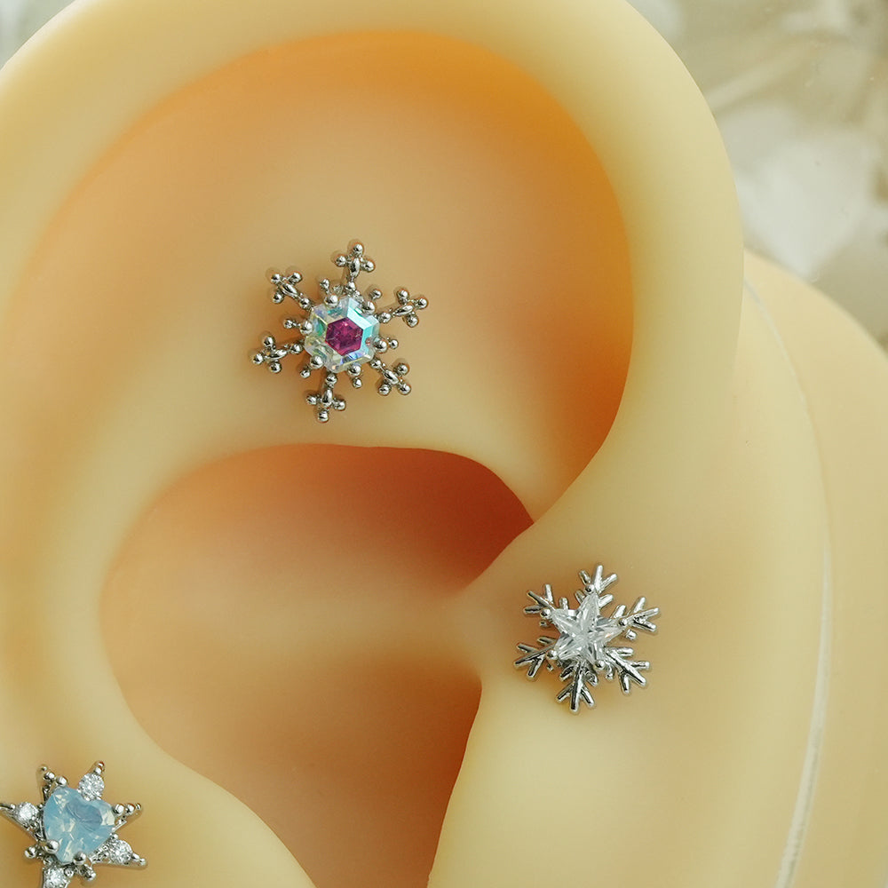 [Surgical] Simple Cubic Butterfly (4 Types) 16G/14G Body Piercing Collection เจาะหลัง เจาะกระดูกอ่อน 