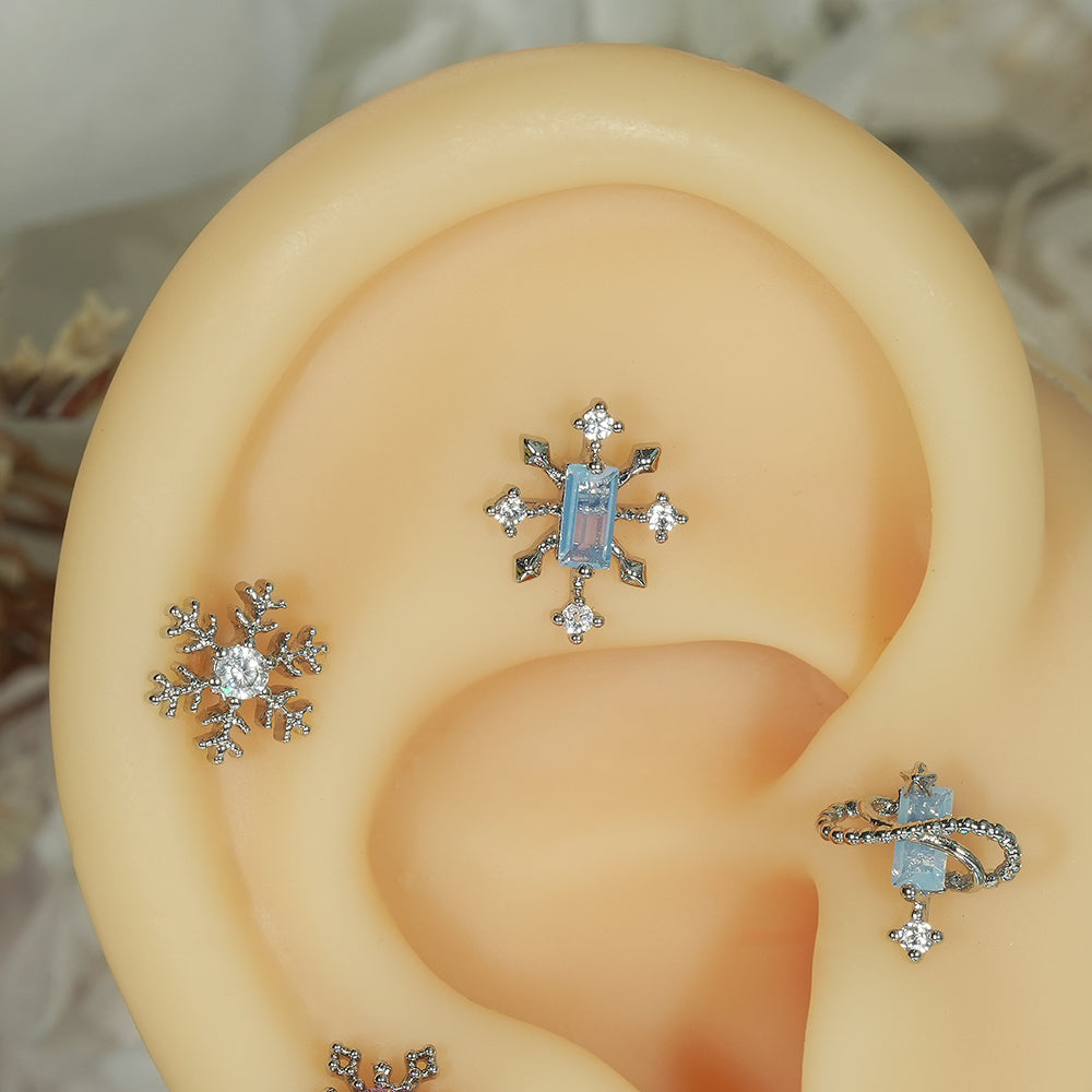 [Surgical] Simple Cubic Butterfly (4 Types) 16G/14G Body Piercing Collection เจาะหลัง เจาะกระดูกอ่อน 