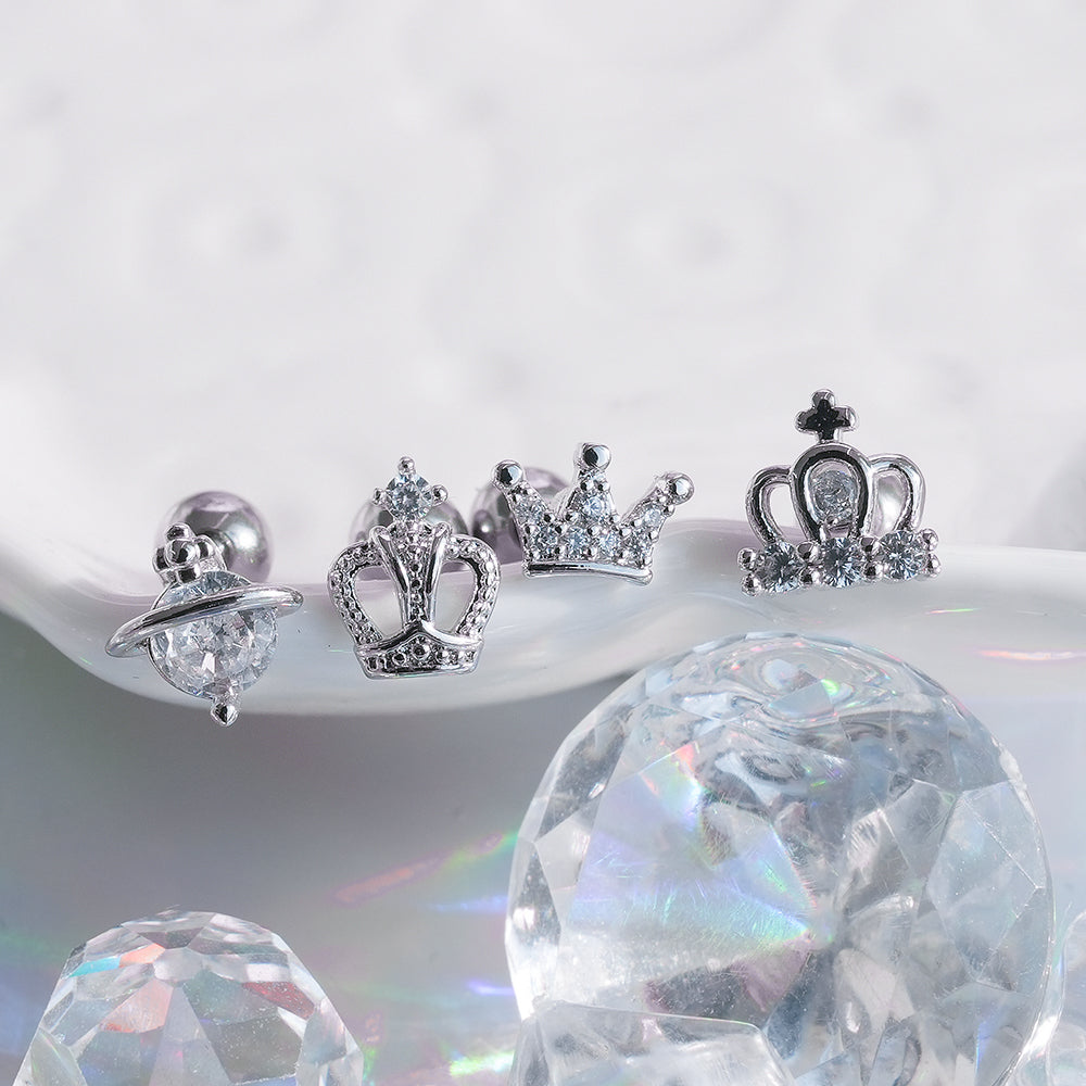 [Surgical] Simple Cubic Butterfly (4 Types) 16G/14G Body Piercing Collection Back Piercing Cartilage Piercing 