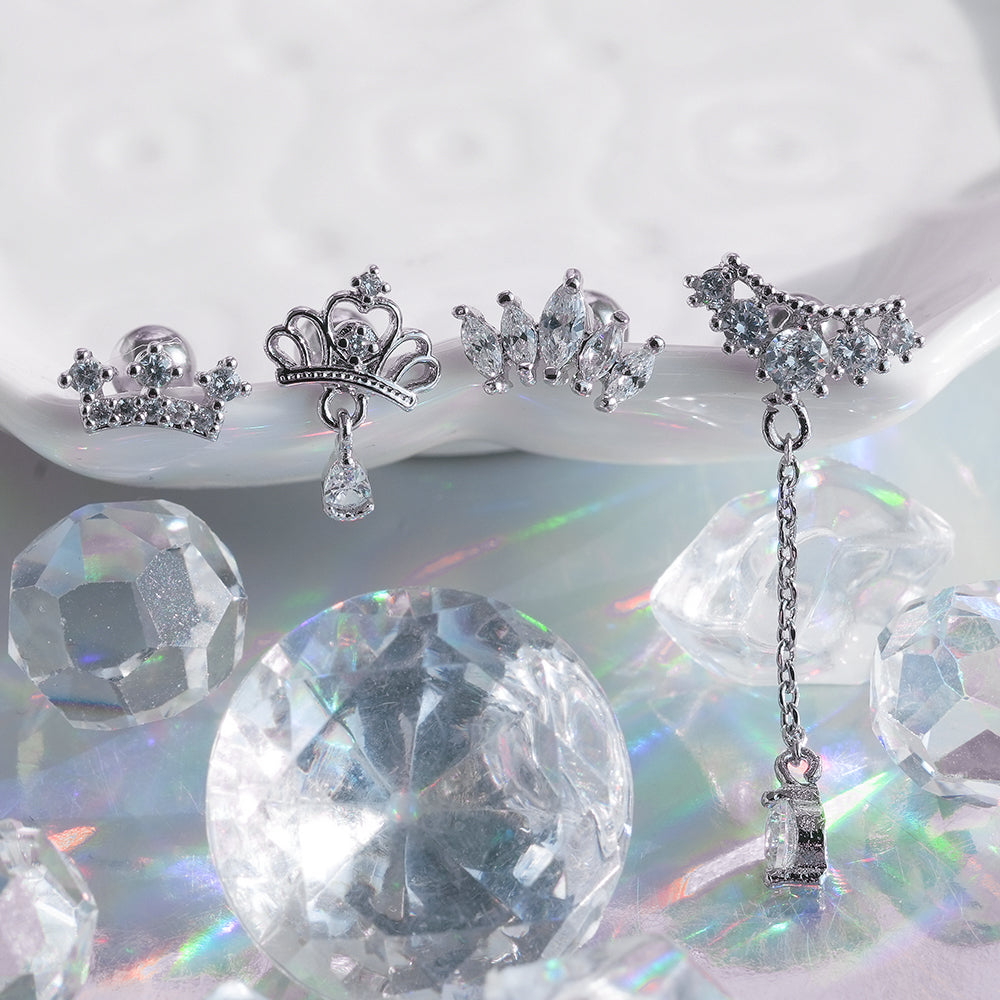 [Surgical] Simple Cubic Butterfly (4 Types) 16G/14G Body Piercing Collection Back Piercing Cartilage Piercing 