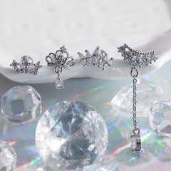 [Surgical] Simple Cubic Butterfly (4 Types) 16G/14G Body Piercing Collection Back Piercing Cartilage Piercing 