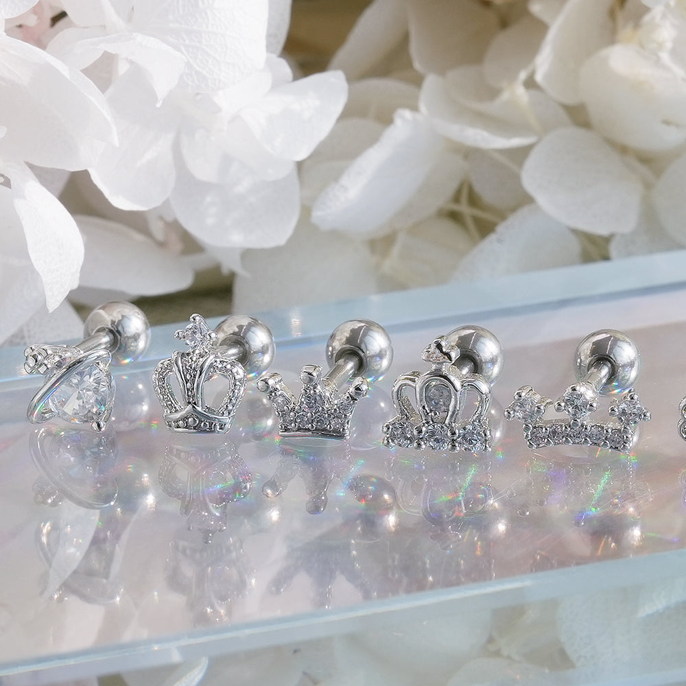 [Surgical] Simple Cubic Butterfly (4 Types) 16G/14G Body Piercing Collection Back Piercing Cartilage Piercing 