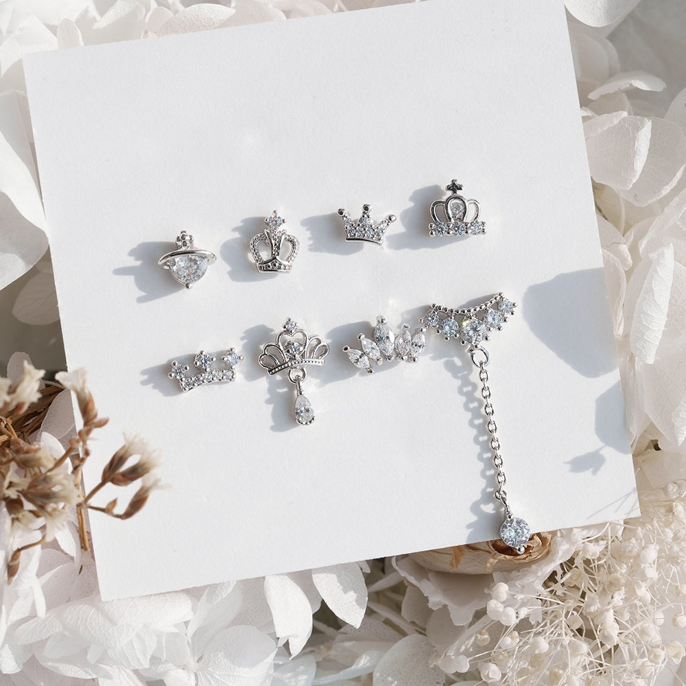 [Surgical] Simple Cubic Butterfly (4 Types) 16G/14G Body Piercing Collection Back Piercing Cartilage Piercing 