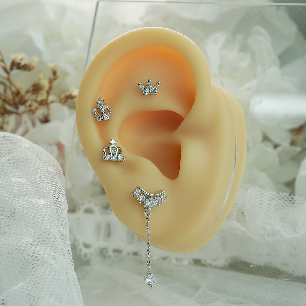 [Surgical] Simple Cubic Butterfly (4 Types) 16G/14G Body Piercing Collection Back Piercing Cartilage Piercing 