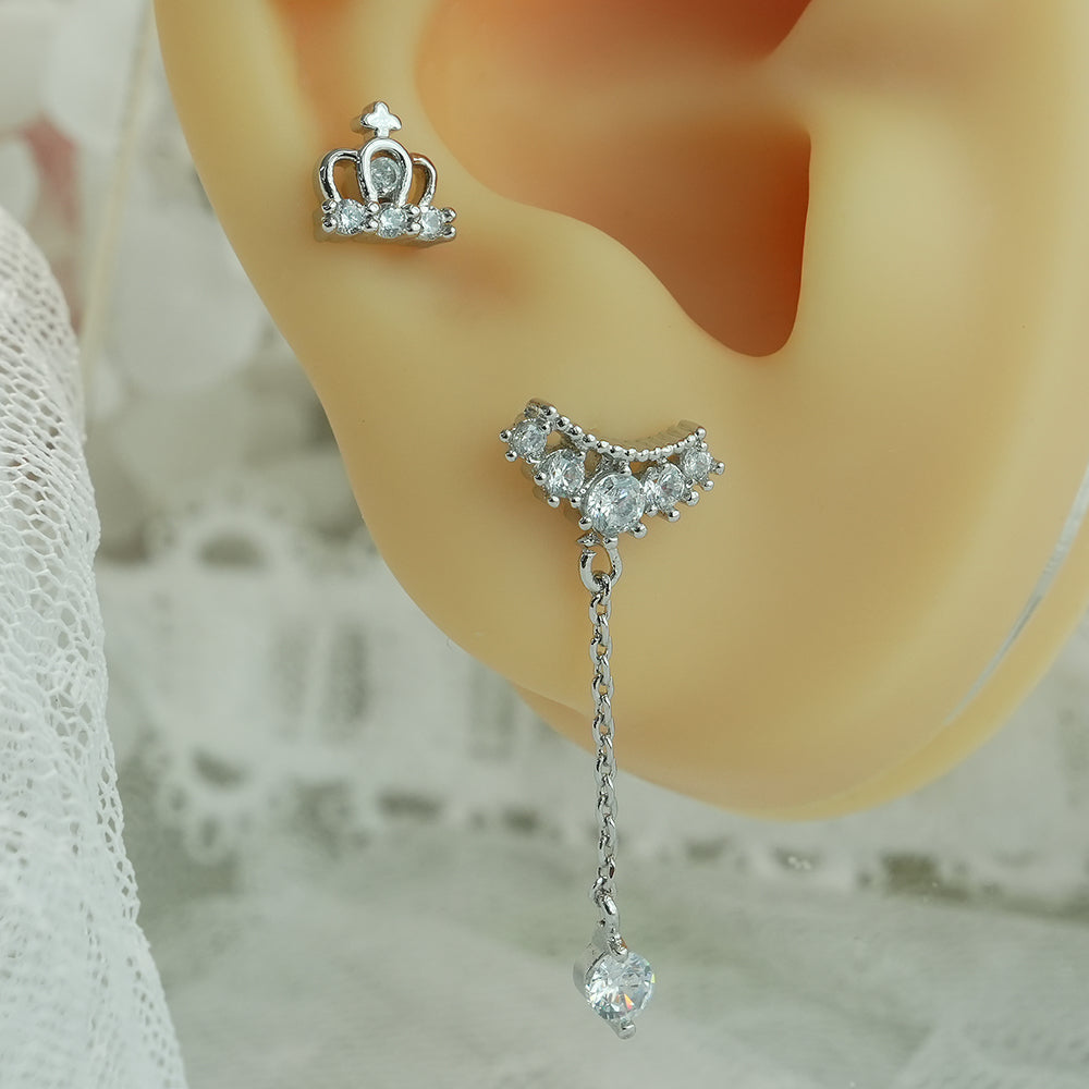 [Surgical] Simple Cubic Butterfly (4 Types) 16G/14G Body Piercing Collection Back Piercing Cartilage Piercing 