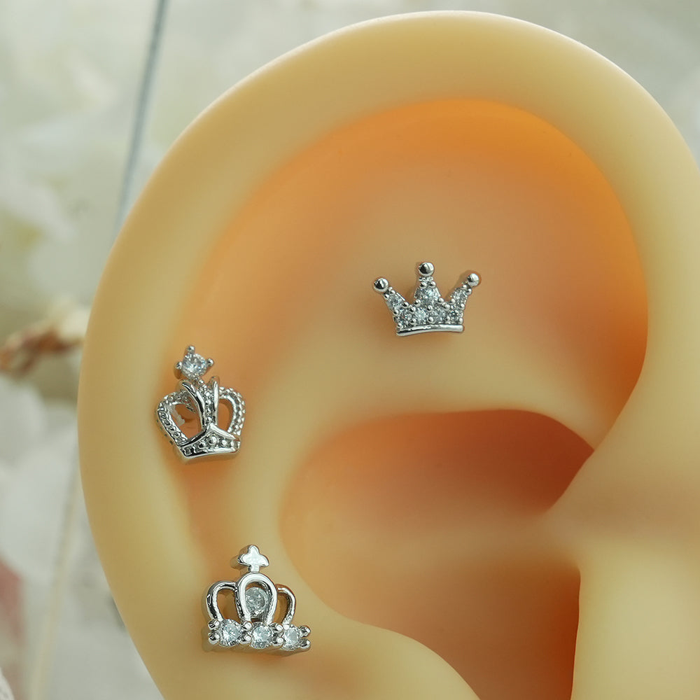[Surgical] Simple Cubic Butterfly (4 Types) 16G/14G Body Piercing Collection Back Piercing Cartilage Piercing 