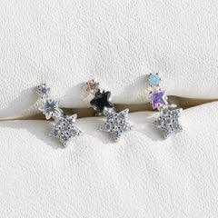 [サージカル]きらめきスターピアス (3Color) 16G/14G スターモチーフ スパークル