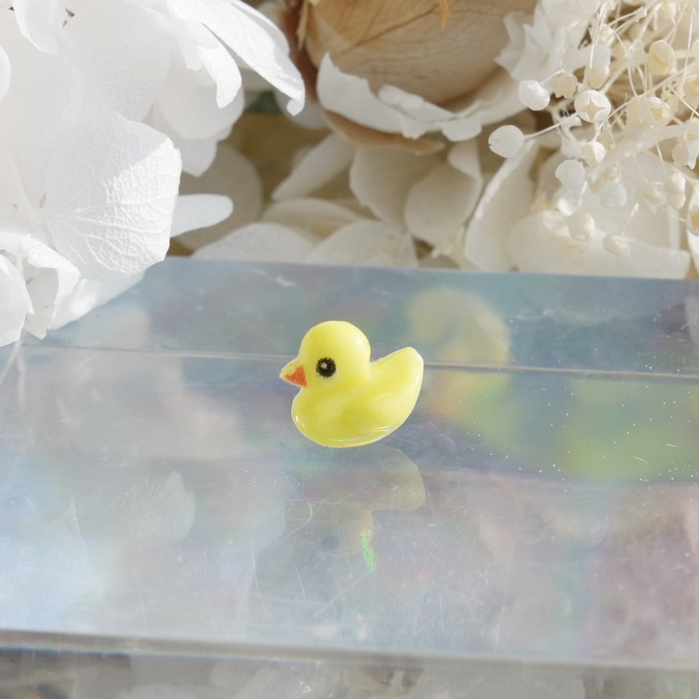 [サージカル]イエロー ベビー ダック ピアス 16G ボディピアス アヒル モチーフ