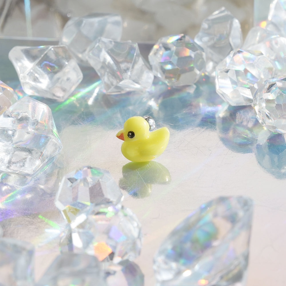 [サージカル]イエロー ベビー ダック ピアス 16G ボディピアス アヒル モチーフ