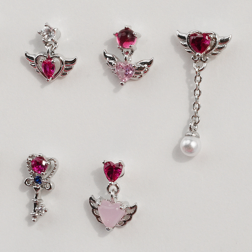 [Surgical] Simple Cubic Butterfly (4 Types) 16G/14G Body Piercing Collection Back Piercing Cartilage Piercing 