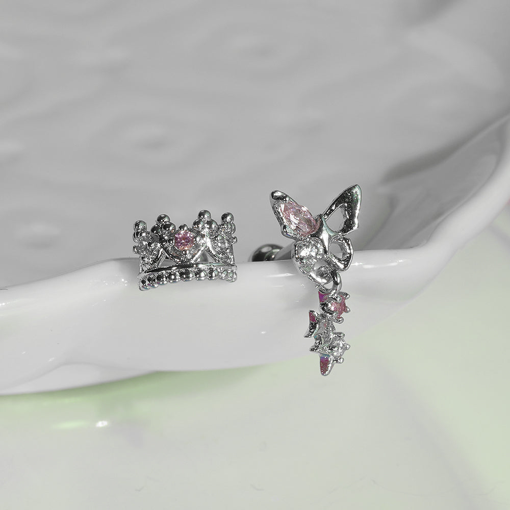 [Surgical] Simple Cubic Butterfly (4 Types) 16G/14G Body Piercing Collection Back Piercing Cartilage Piercing 