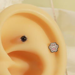 [Surgical] Simple Cubic Butterfly (4 Types) 16G/14G Body Piercing Collection เจาะหลัง เจาะกระดูกอ่อน 