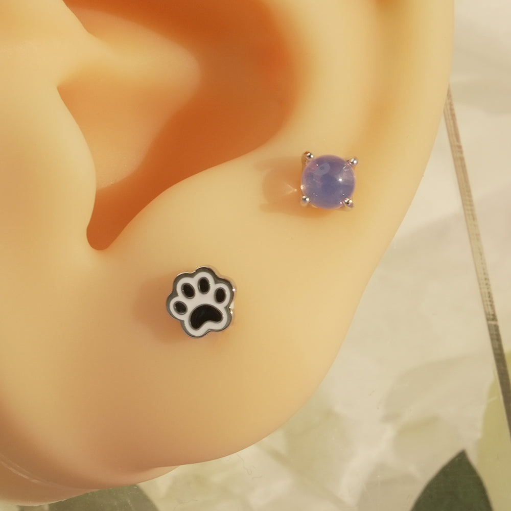 [Surgical] Simple Cubic Butterfly (4 Types) 16G/14G Body Piercing Collection เจาะหลัง เจาะกระดูกอ่อน 