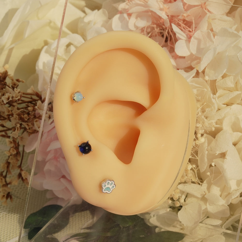 [Surgical] Simple Cubic Butterfly (4 Types) 16G/14G Body Piercing Collection เจาะหลัง เจาะกระดูกอ่อน 