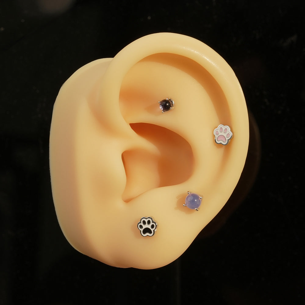[Surgical] Simple Cubic Butterfly (4 Types) 16G/14G Body Piercing Collection เจาะหลัง เจาะกระดูกอ่อน 