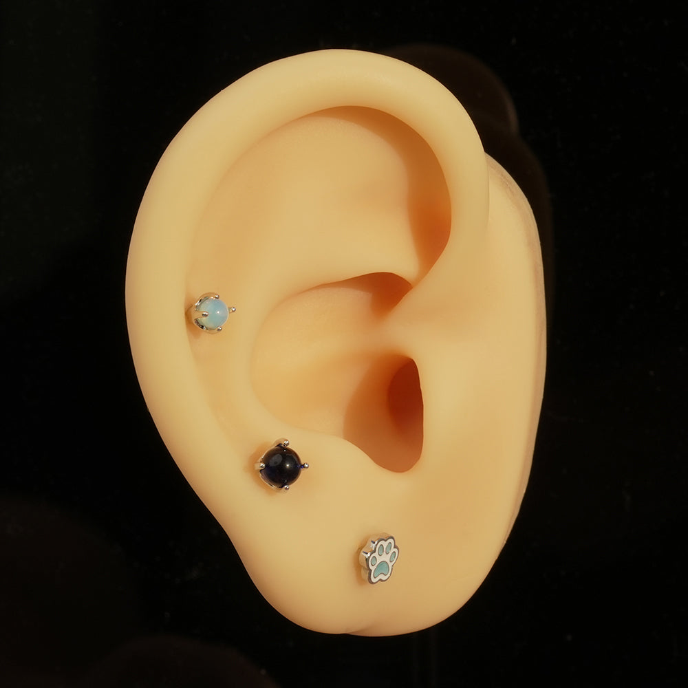 [Surgical] Simple Cubic Butterfly (4 Types) 16G/14G Body Piercing Collection เจาะหลัง เจาะกระดูกอ่อน 
