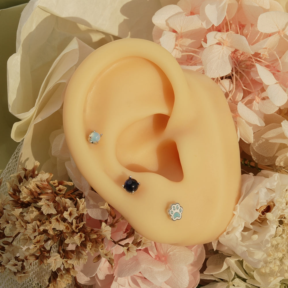 [Surgical] Simple Cubic Butterfly (4 Types) 16G/14G Body Piercing Collection เจาะหลัง เจาะกระดูกอ่อน 