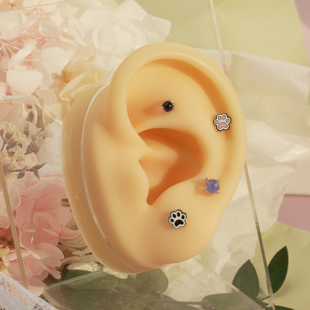 [Surgical] Simple Cubic Butterfly (4 Types) 16G/14G Body Piercing Collection เจาะหลัง เจาะกระดูกอ่อน 