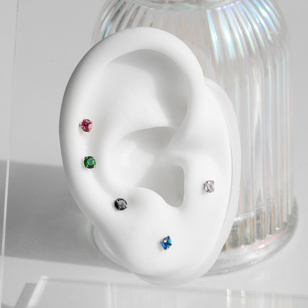 [Surgical] Simple Cubic Butterfly (4 Types) 16G/14G Body Piercing Collection Back Piercing Cartilage Piercing 