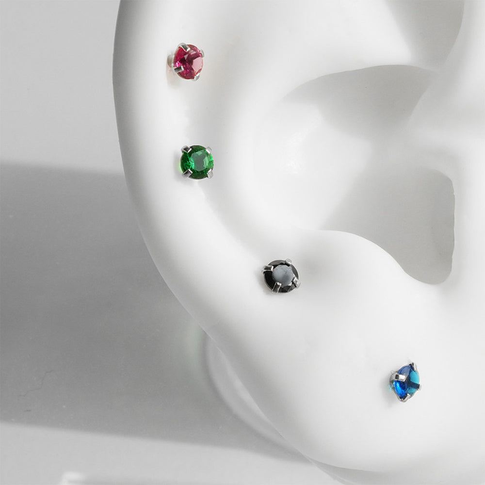 [Surgical] Simple Cubic Butterfly (4 Types) 16G/14G Body Piercing Collection Back Piercing Cartilage Piercing 