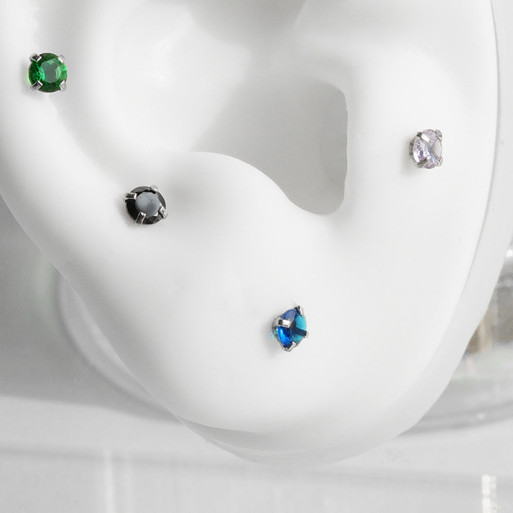 [Surgical] Simple Cubic Butterfly (4 Types) 16G/14G Body Piercing Collection Back Piercing Cartilage Piercing 