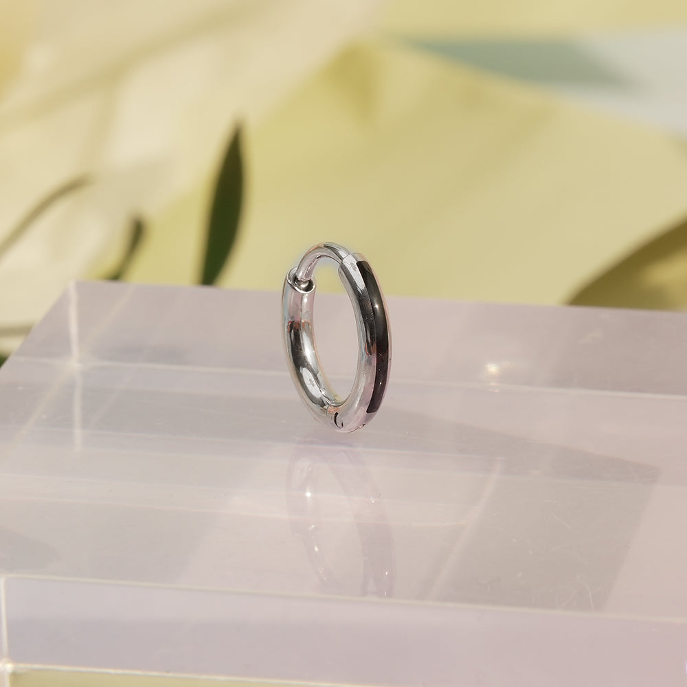 [6個セット][サージカル]ブラックスター ポイントピアス 軟骨ピアス 韓国 重ね付け ポイントピアス